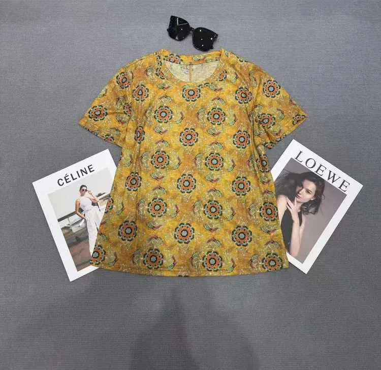 【广州微姐】夏季时尚休闲宽松百搭女士圆领短袖T恤0790