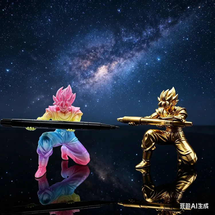 超级赛亚人孙悟空手办模型3D打印个性高端办公桌摆件笔架