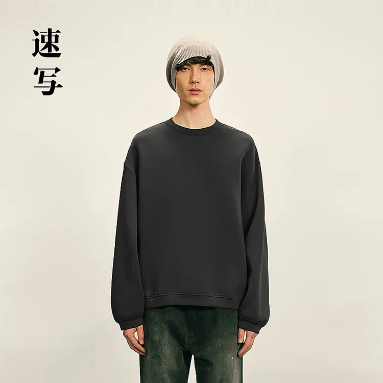 【商场同款】速写男装2025秋新品套头卫衣H型圆领宽松9P9411360