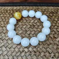 拾趣 未镶嵌和田玉手串白手串