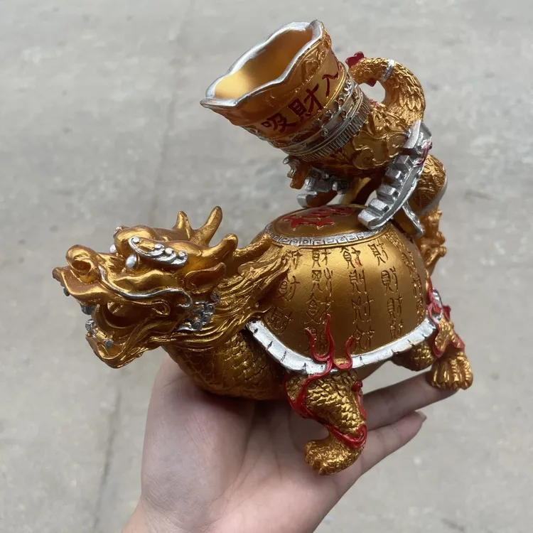 店铺家庭吉祥物龙龟摆件