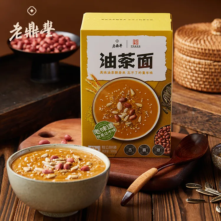 老鼎丰【油茶面】500g/盒 独立包装易冲泡携带童年的味道中华老字号