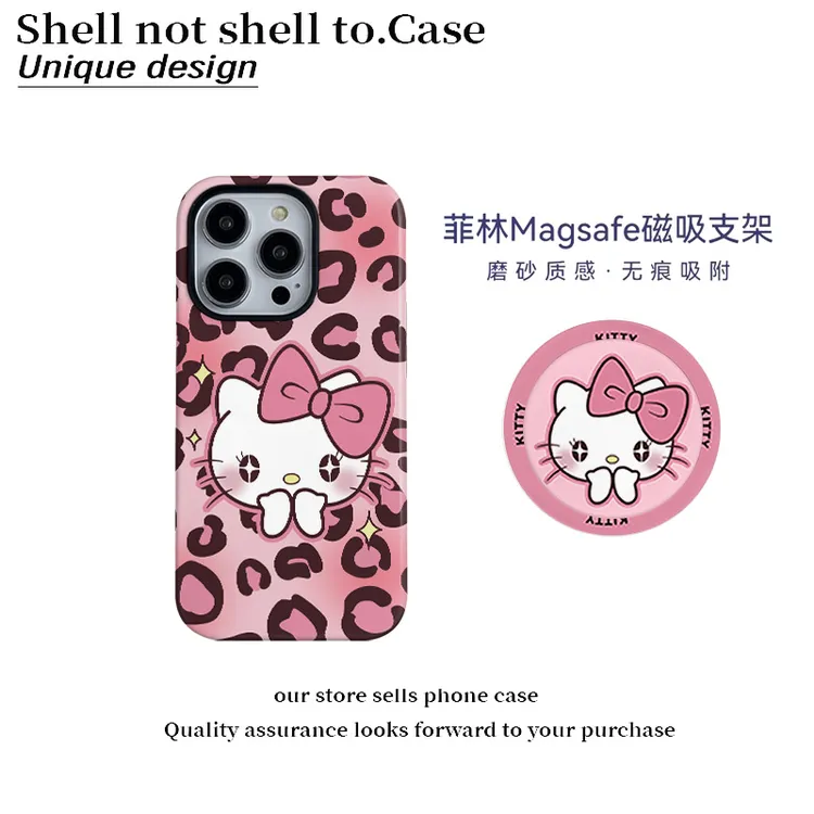 豹纹猫咪适用于苹果17promax手机壳菲林二合一vivo华为oppo小米15