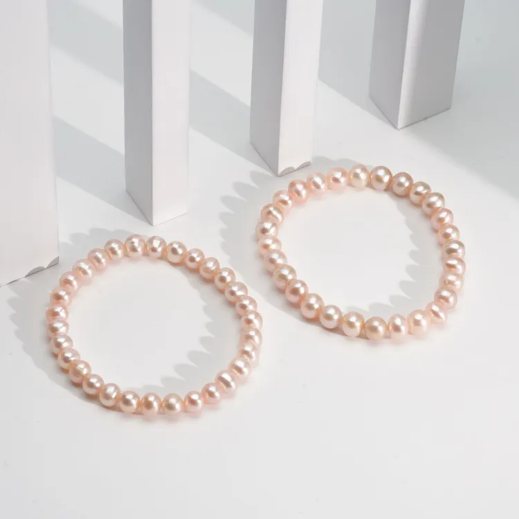 【小北严选】淡水珍珠单圈手串约6-7mm【多样性发一件】-AH27X527