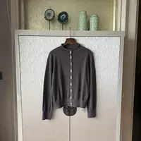 【乐乐扣】山羊绒毛针织衫时尚百搭气质休闲长袖纯色圆领