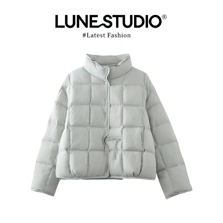 秋冬季休闲百搭短款保暖棉服女高腰气质休闲裤显瘦套装女