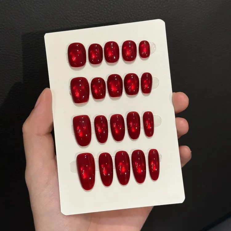 【秋冬猫眼】纯手工穿戴甲多种颜色可选显白白百搭美甲