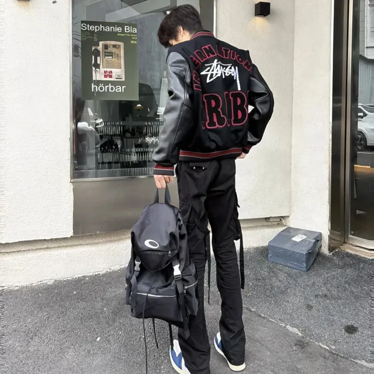 俊杰自主周年限定Stu35th外套棒球服美式欧美夹克vibe风男女潮牌