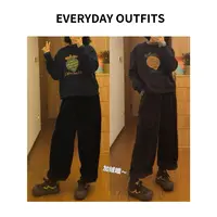 RIDA. 必备·复古灯草绒裤5J31显瘦休闲宽松加绒秋冬 215