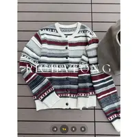 atong/阿彤-【】-2025条纹灰红系高级撞色开衫毛衣0925-12
