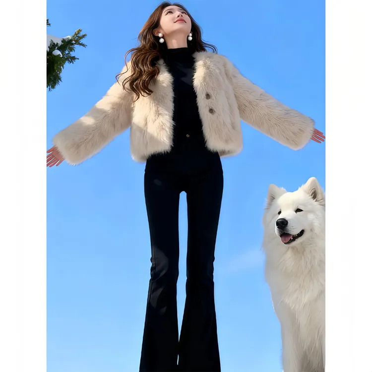 冬季新款潮流短款时尚气质高级感小个子轻奢短外套女