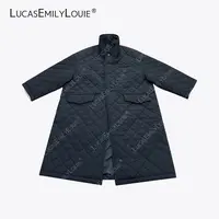 LUCASEMILYLOUIE欢姐0220廓形绗缝立领棉服大衣外套2510811