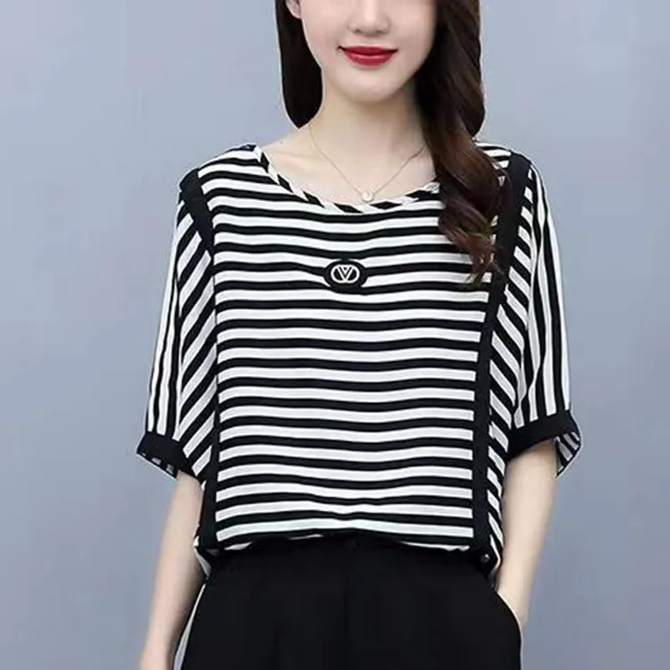 哥弟阿玛施正品冰丝短袖t恤女夏季宽松显瘦大码女装胖MM蝙蝠袖藏