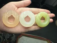 青海昆仑山白雪公主/黄口/藕粉（双龙护主）吊坠