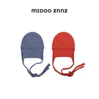 MIDOO ZNNZ 全羊毛复古多系法时尚百搭带绳针织兜帽斜挎包