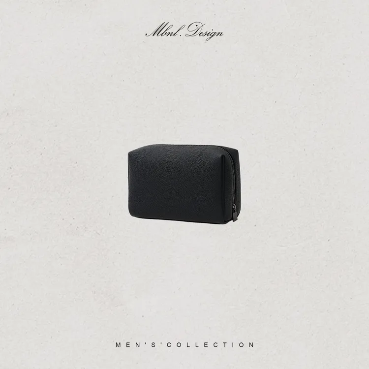 MBNL-F「匠心雕琢」秦磊男装头层荔枝纹牛皮旅行手拿包LL-WSP8002