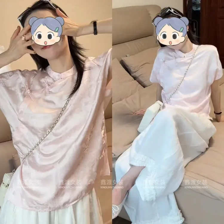 2025夏季新款时尚显瘦气质女士网红洋气两件套百搭款D9262