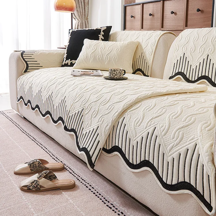 (异形思诺)四季通用水洗棉异形沙发垫新款防滑沙发2025盖布