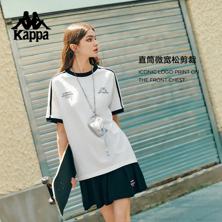 Kappa卡帕短袖新款时尚情侣运动半袖男女同款上衣