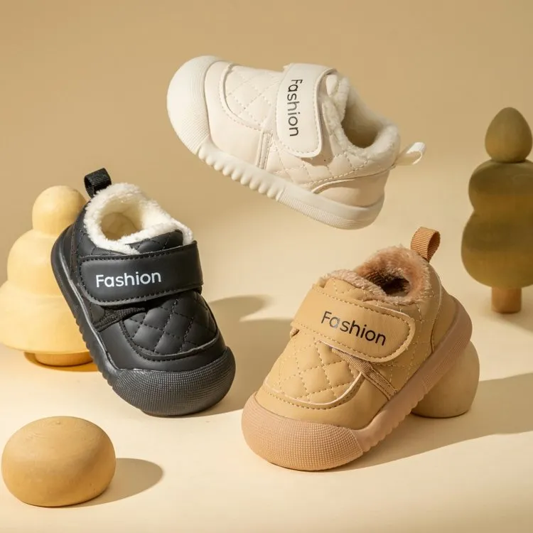 婴幼儿鞋子冬季软底加绒0-1-3岁宝宝学步鞋男女童保暖小童棉鞋