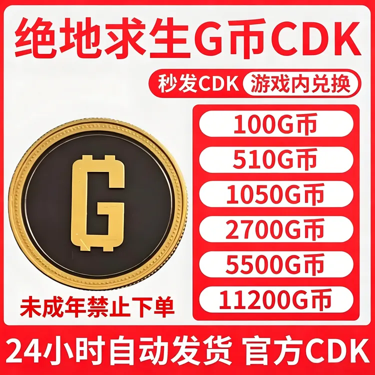 PUBG g币绝地求生G币吃鸡端游gb代充游戏币官方G-coin点券CDK兑换商品图