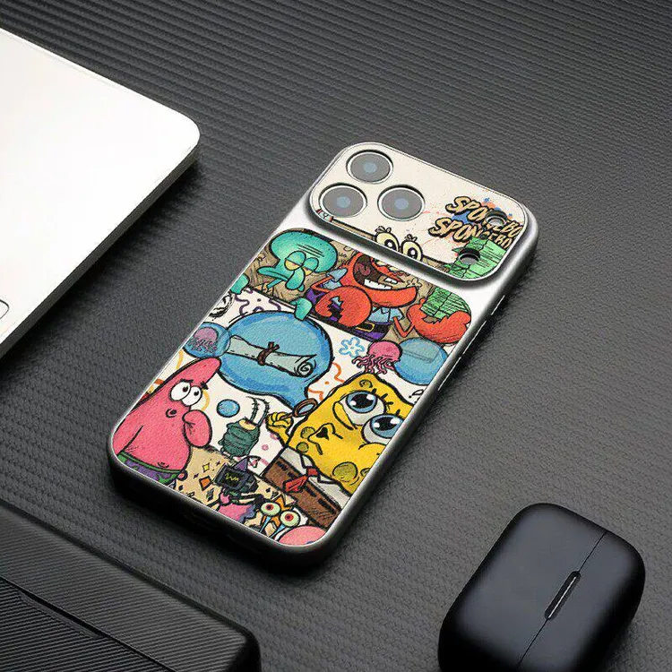 海绵宝宝适用于苹果iPhone17手机壳保护套16pro新款防摔简约高级