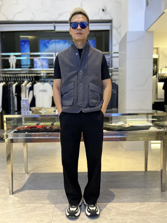 CAVALLI CLASS卡沃利男士秋冬新款高端轻奢宽松绵羊毛休闲马甲