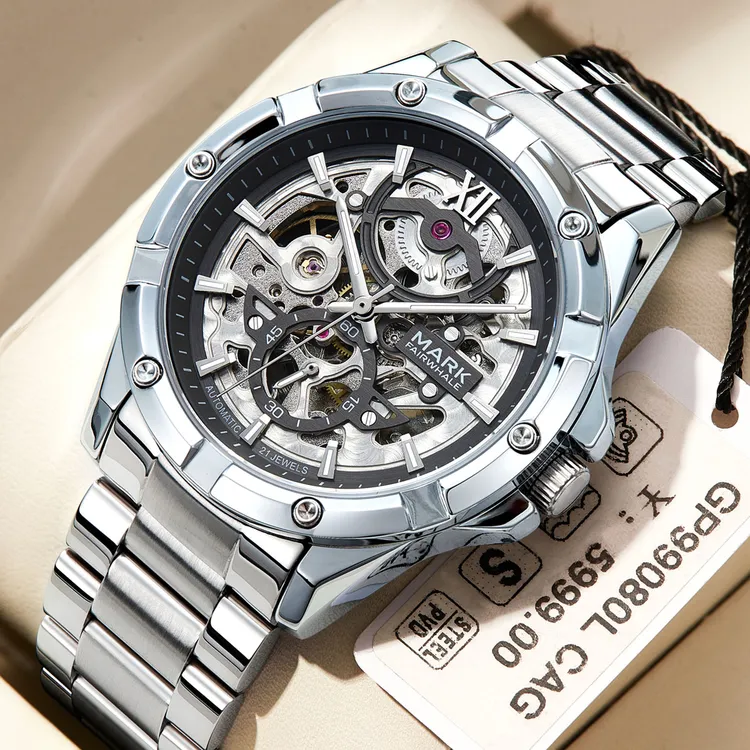 马克华菲【探险者系列】男士手表时尚全自动机械表防水镂空腕表6960商品图