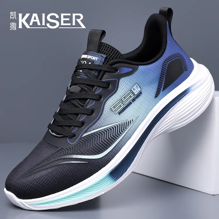 凯撒夏季透气百搭网面鞋软底休闲百搭男士运动鞋防滑时尚潮流板鞋