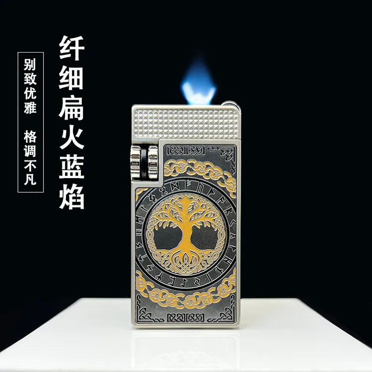 ZB-301新款幸运树打火机双齿轮联动机械感个性点烟器
