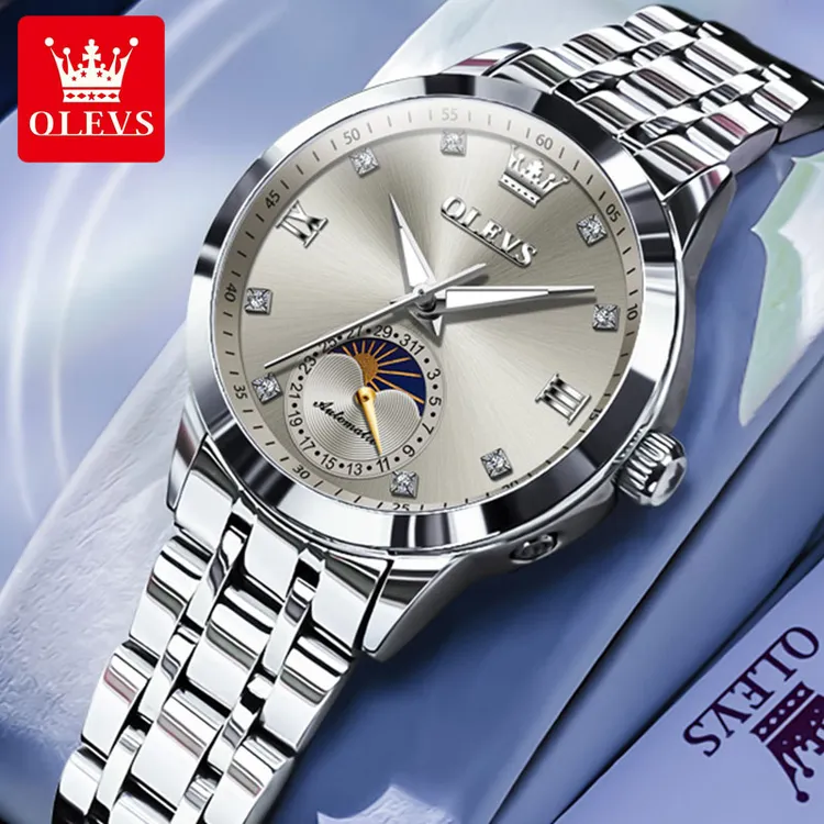 《机械表》《时尚潮流》《瑞士认证品牌》欧利时手表女防水女士气质腕表