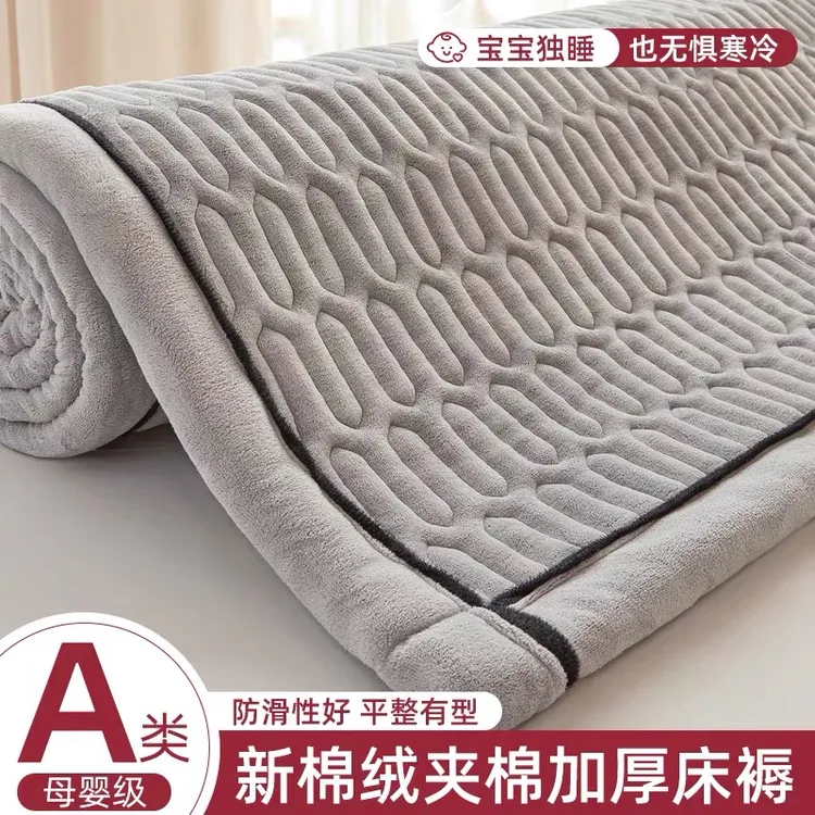 俞兆林冬天加绒床垫软垫子家用卧室学生宿舍单人夹棉床盖褥子垫被