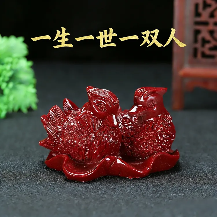 【老师推荐】鸳鸯摆件车载摆件玩偶驾车卧室个人用品祥瑞