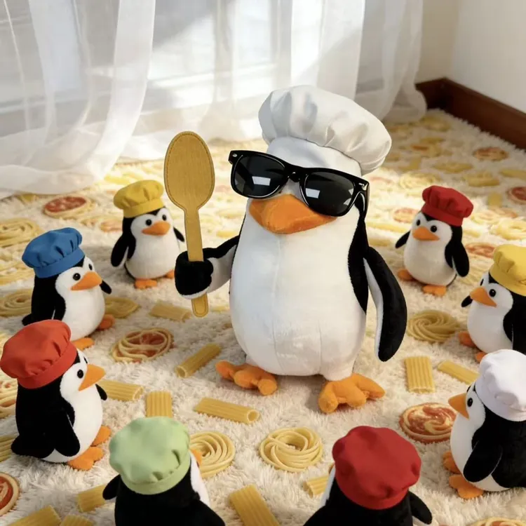 高雅人士小企鹅玩偶马达加斯加搞怪公仔可爱毛绒玩具娃娃生日礼物