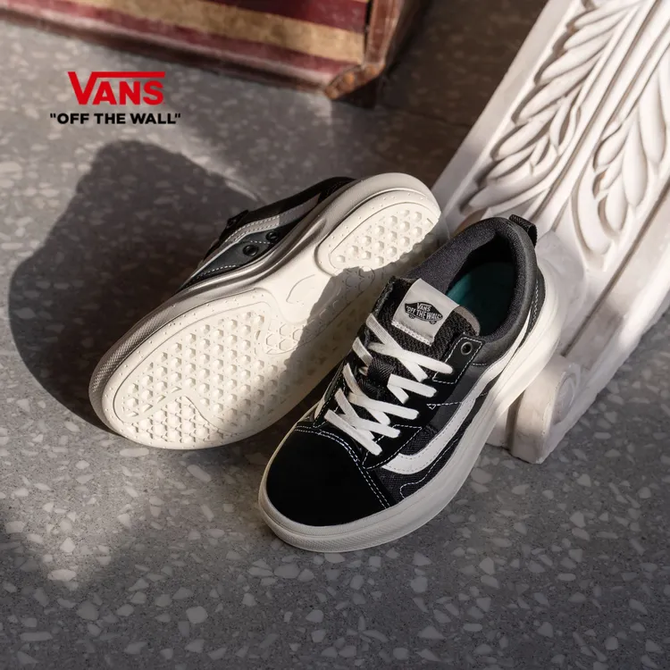 【厚底云朵鞋】VANS范斯官方Overt Plus CC黑色休闲百搭板鞋BVL1KP
