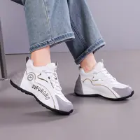 爆款2025新款皮面透气时尚潮鞋男女百搭休闲软底运动鞋防水减震鞋