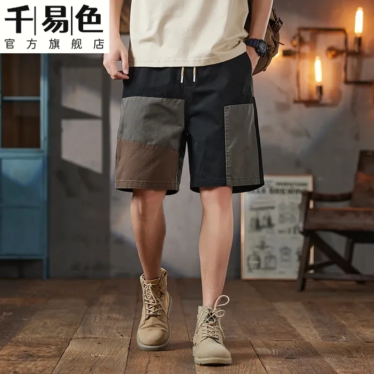 外穿裤子夏季薄款短裤复古男士2025工装裤潮流网红爆款新款宽松潮