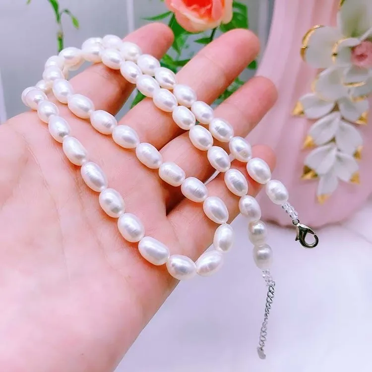 非金属仿珍珠项链 珍珠项链女送妈妈礼物项链吊坠旗袍链配饰气质