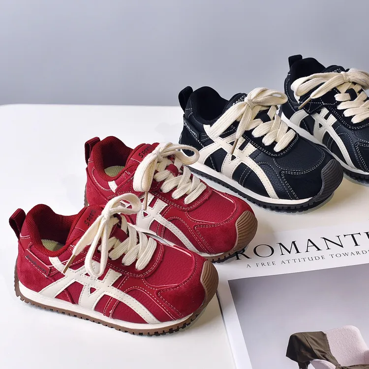 ABC女童德训鞋2025新款秋季儿童运动鞋小学生鞋子女孩休闲鞋软底