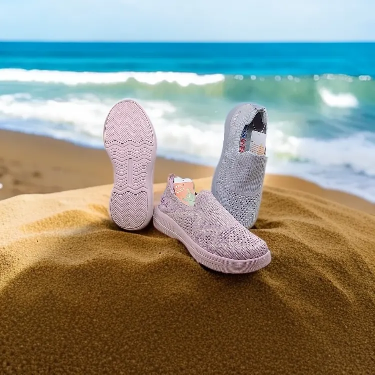 夏季休闲套筒圆头中跟时尚休闲鞋妈妈鞋轻便休闲鞋时尚运动鞋