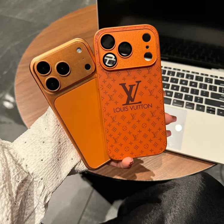 橙色适用苹果17promax手机壳iPhone17自带镜头膜16pro/15潮牌14