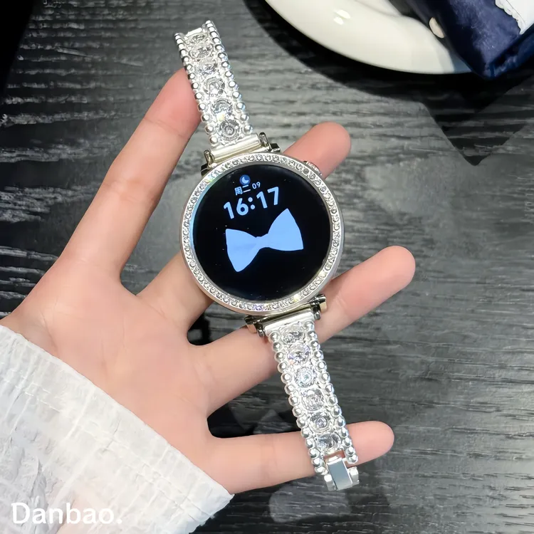 《满钻花环》适用于华为gt6表带新款watchgt5高级感手镯镶钻gt4腕带