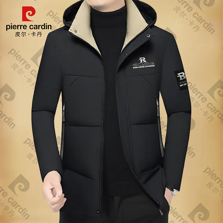 皮尔卡丹男士新款高档冬季棉袄保暖男装外套上衣防寒服时尚加厚潮