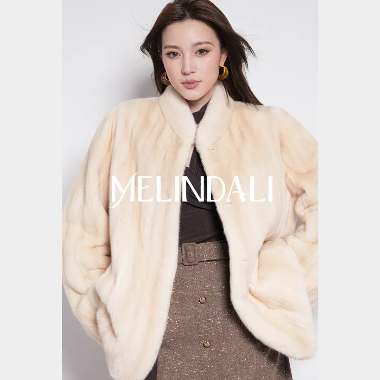 Melinda Li【天仙米黄】黑标芬兰sagafurs皇冠天鹅绒短二原色米黄貂