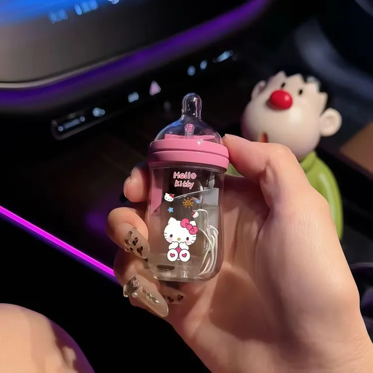 创意闪灯奶瓶造型粉色火焰打火机小巧可爱送礼稀奇古怪潮礼物