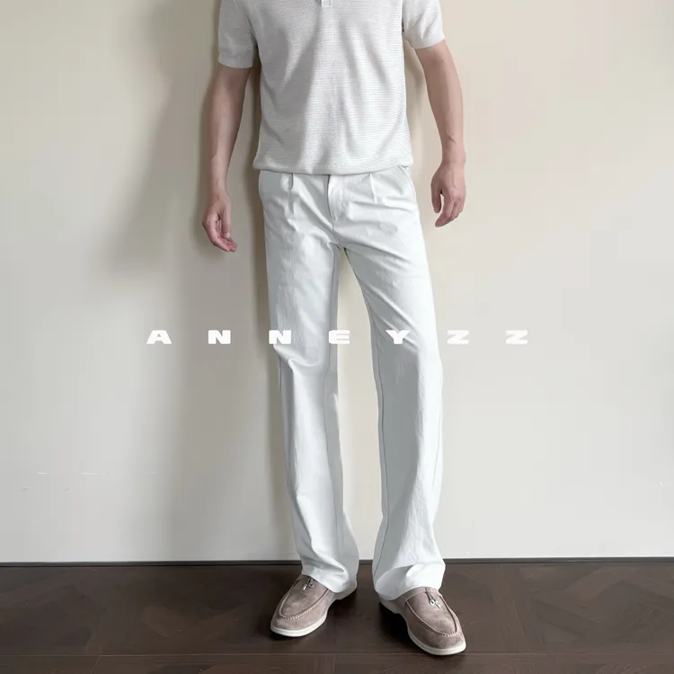 AnnEyzz知易-“口粮通勤裤”！巨便宜！日常百搭纯色老钱简约休闲裤