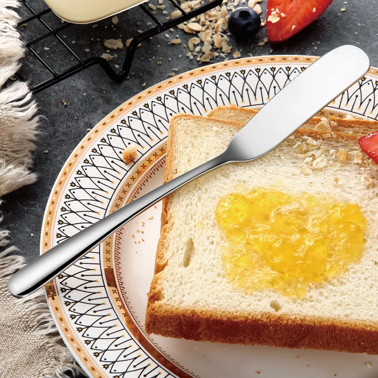 304不锈钢黄油刀抹牛油刀涂抹果酱面包奶酪刀抹刀奶油刀