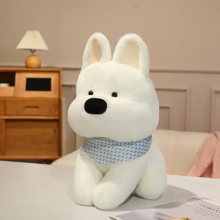 45CM生日礼物西高地抱枕娃娃毛绒玩偶睡觉抱小狗公仔