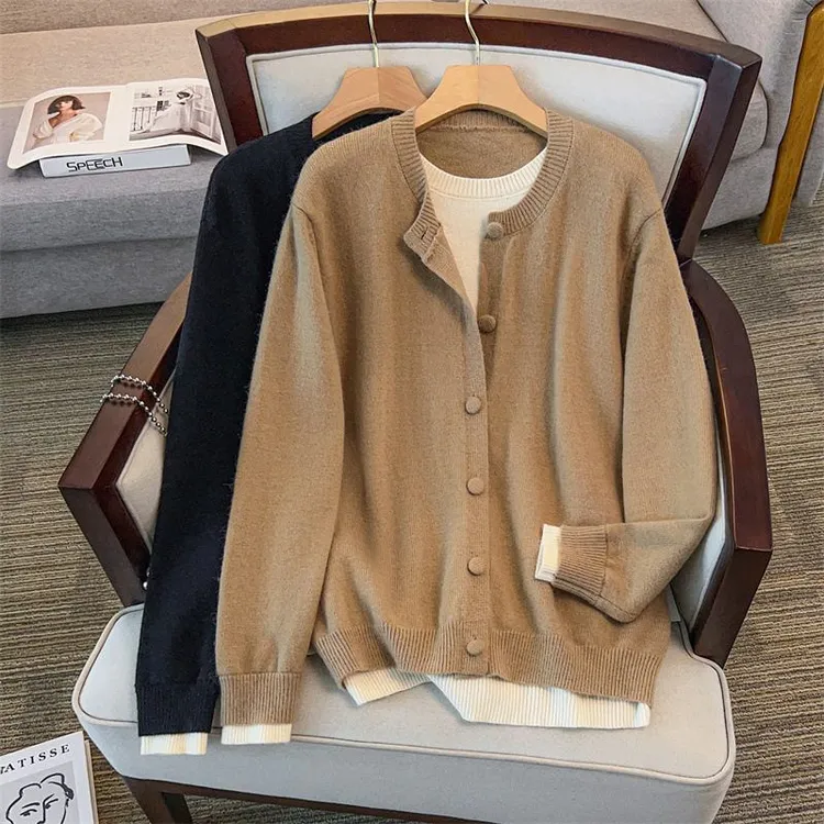 200/300斤大码女装胸围160宽松开衫两件套毛衣针织衫350斤秋冬