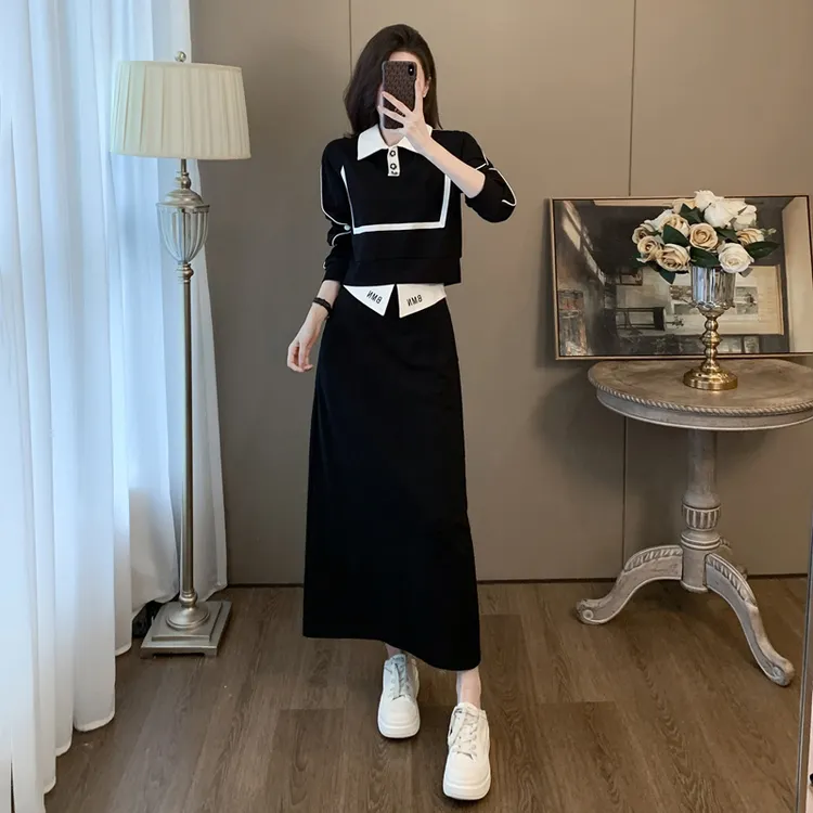 小香风套装女2025秋季新款时尚流高级感气质减龄卫衣半身裙两件套